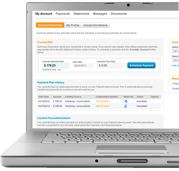 patient online billing and payment service